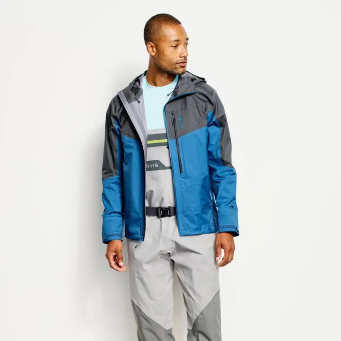 Jackets Men Orvis Mens Ultralight Wading Jacket Lake Blue