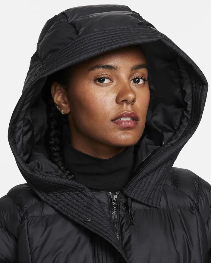 Jackets Women Nike Sportswear Swoosh Puffer PrimaLoft Blackwhite