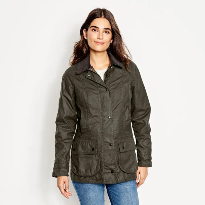 Jackets Women Orvis Barbour Womens Classic Beadnell Jacket Olive
