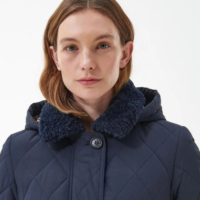 Jackets Women Orvis Barbour Womens Fox Quilt Dark Navy