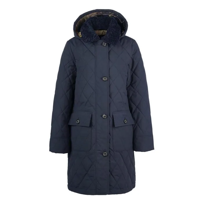 Jackets Women Orvis Barbour Womens Fox Quilt Dark Navy