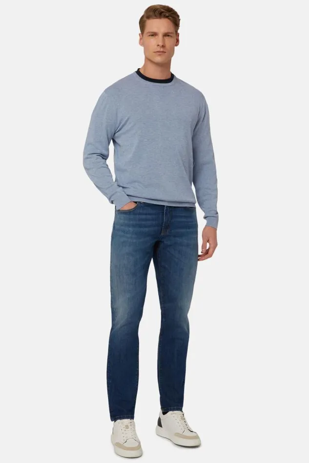 Jeans Men Boggi Milano Dark Blue Stretch Denim Jeans Dark Blue Jeans Men Boggi Milano Dark Blue Stretch Denim Jeans Dark Blue