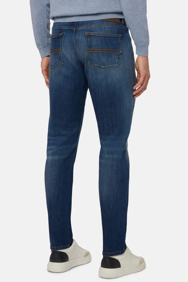 Jeans Men Boggi Milano Dark Blue Stretch Denim Jeans Dark Blue Jeans Men Boggi Milano Dark Blue Stretch Denim Jeans Dark Blue