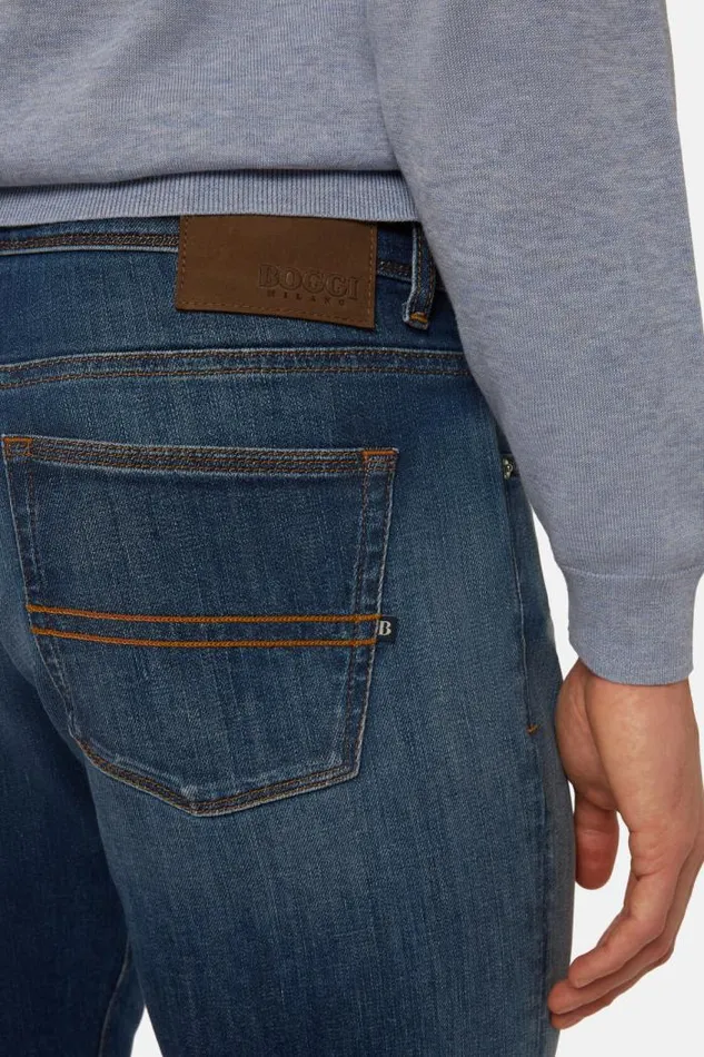 Jeans Men Boggi Milano Dark Blue Stretch Denim Jeans Dark Blue Jeans Men Boggi Milano Dark Blue Stretch Denim Jeans Dark Blue