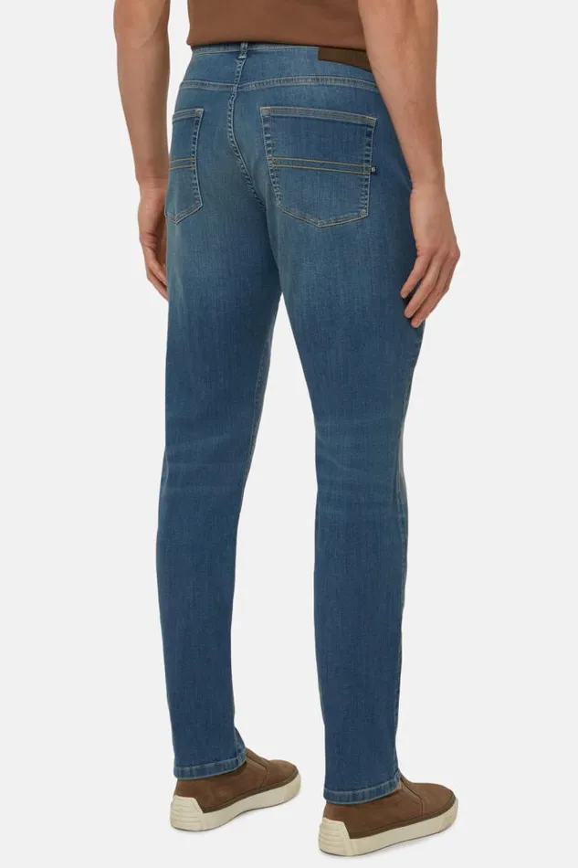 Jeans Men Boggi Milano Medium Blue Stretch Denim Jeans Medium Blue Jeans Men Boggi Milano Medium Blue Stretch Denim Jeans Medium Blue