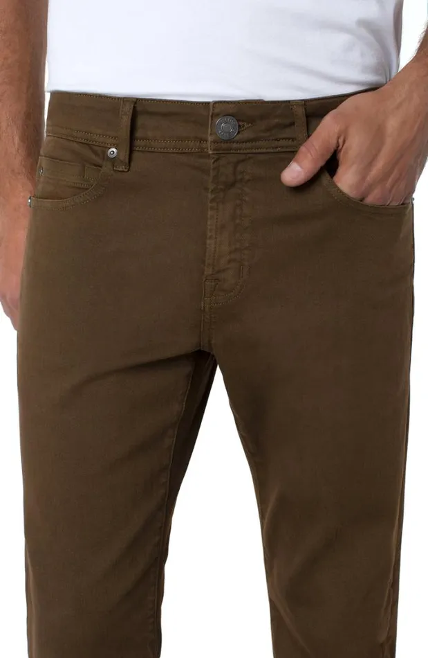 JEANS Men Liverpool Los Angeles KINGSTON MODERN STRAIGHT COLORED DENIM Tobacco