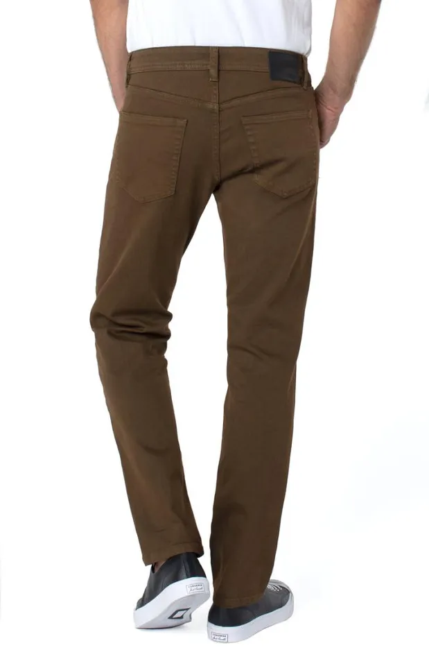 JEANS Men Liverpool Los Angeles KINGSTON MODERN STRAIGHT COLORED DENIM Tobacco