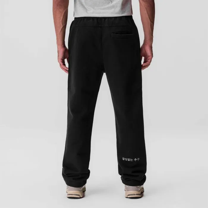 Joggers and Pants Men ASRV Tech Essential Straight Leg Sweats Black