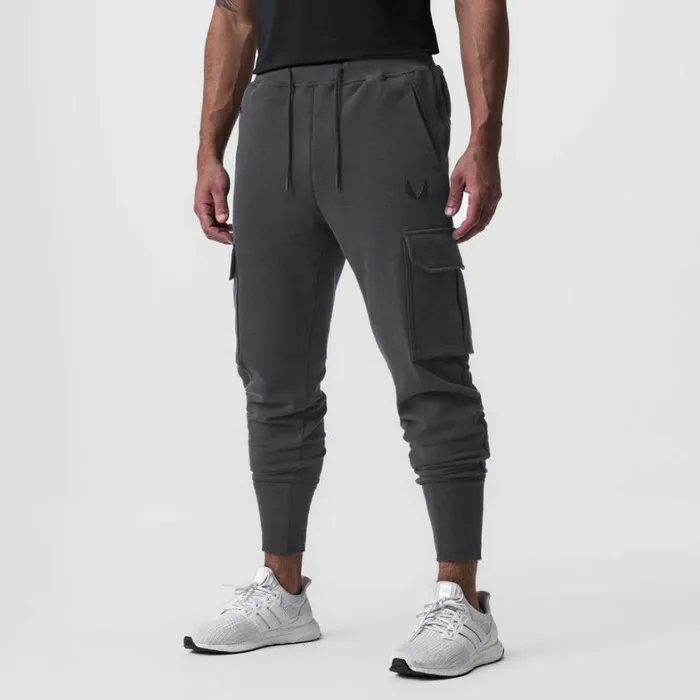 Joggers and Pants Men ASRV TechTerry Cargo High Rib Jogger Dusk Black