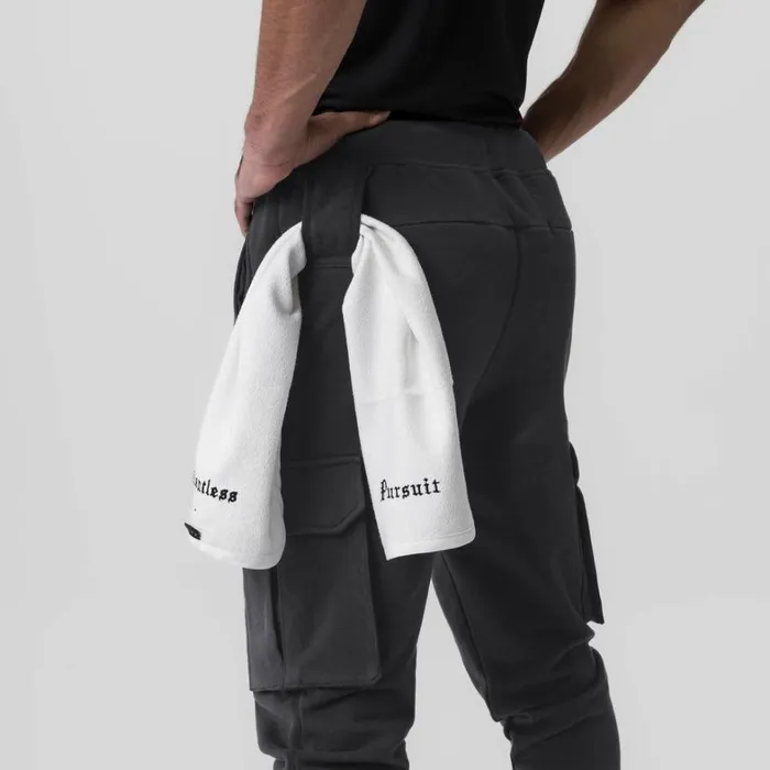 Joggers and Pants Men ASRV TechTerry Cargo High Rib Jogger Dusk Black