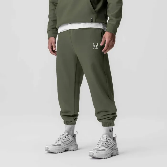 Joggers and Pants Men ASRV TechTerry Oversized Sweats Olive 034emblem034
