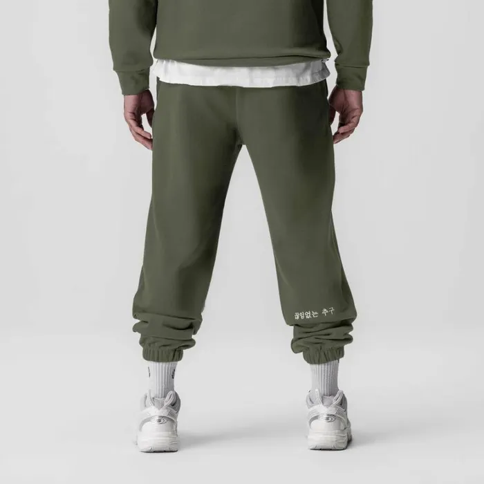 Joggers and Pants Men ASRV TechTerry Oversized Sweats Olive 034emblem034