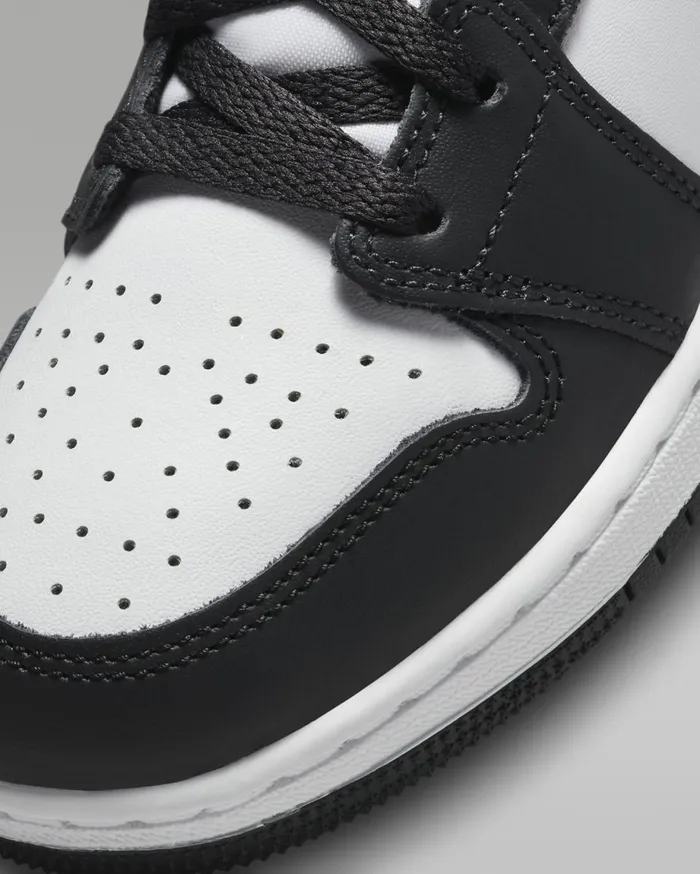 Jordan Kids Nike Air Jordan 1 Mid SE Offnoirwhiteblackblack