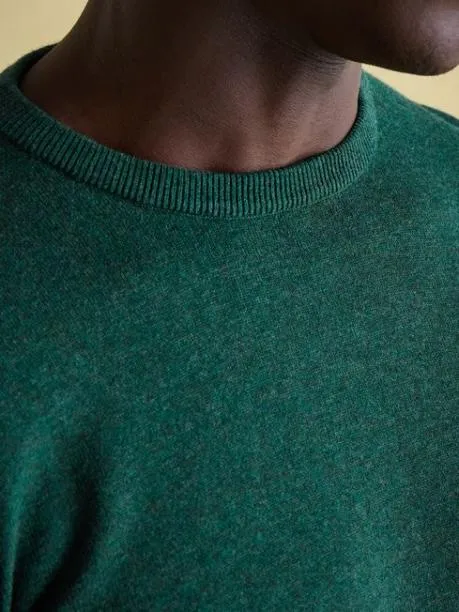 Jumpers and Knitwear Men Joules Dark Green Crew Neck Knitted Jumper