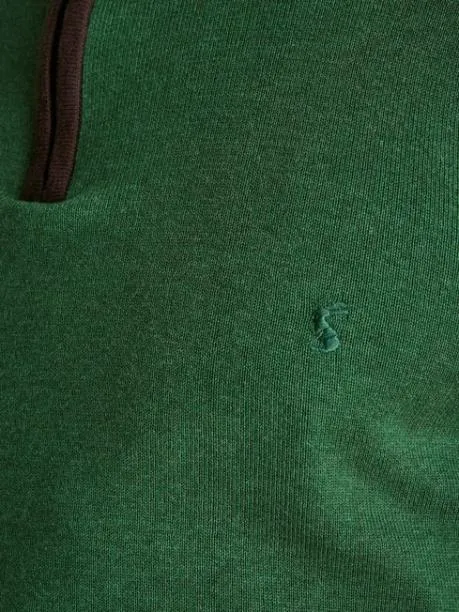 Jumpers and Knitwear Men Joules Green Quarter Zip Knit Jumper