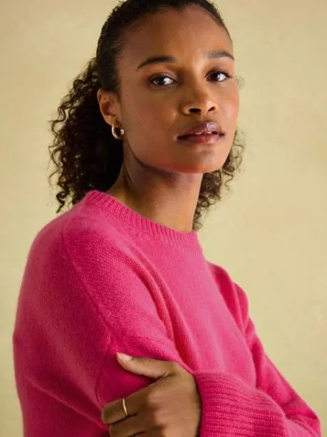 Jumpers and Knitwear Women Joules Pink 100 Cashmere Jumper