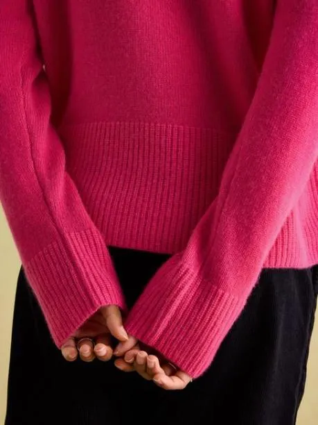 Jumpers and Knitwear Women Joules Pink 100 Cashmere Jumper