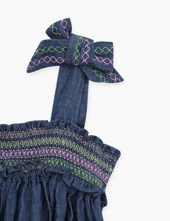 Kids Clothing Zimmermann Tallow Denim Top Blue Lagoon