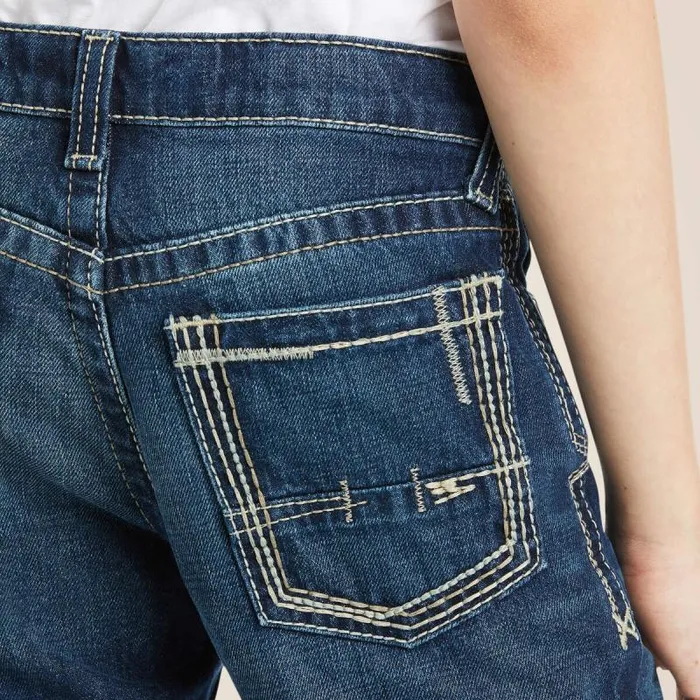 Kids Jeans Ariat B5 Slim Boundary Stackable Straight Leg Jean Cyclone