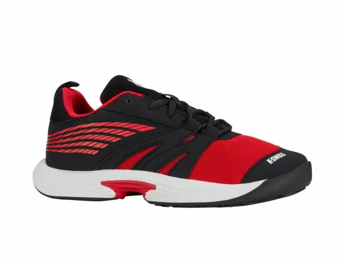 Kids KSwiss Teens 816 Years SPEEDTRAC Bright Whitestretch Limohigh Risk Red