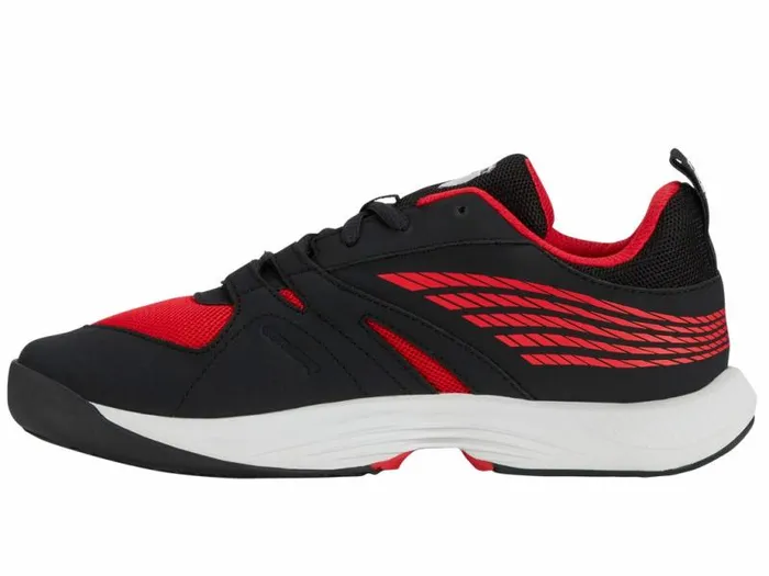 Kids KSwiss Teens 816 Years SPEEDTRAC Bright Whitestretch Limohigh Risk Red