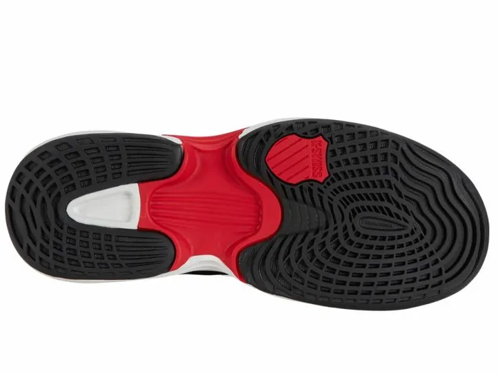 Kids KSwiss Teens 816 Years SPEEDTRAC Bright Whitestretch Limohigh Risk Red