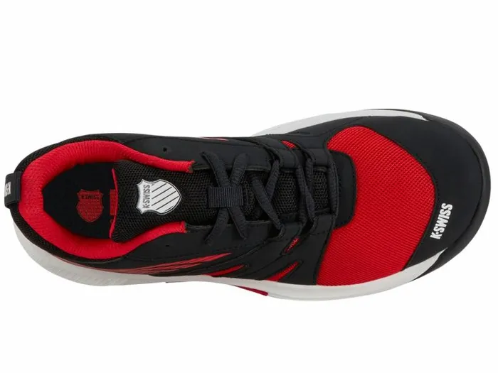Kids KSwiss Teens 816 Years SPEEDTRAC Bright Whitestretch Limohigh Risk Red