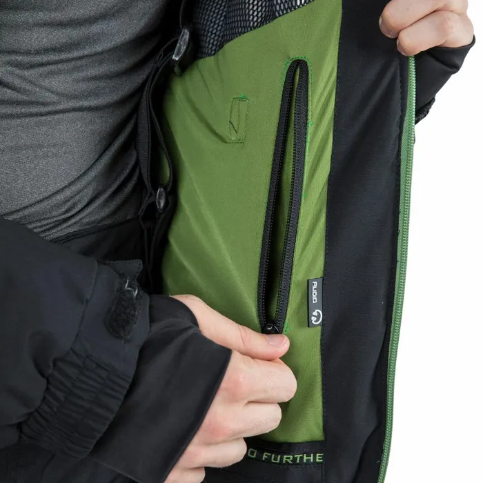 Kilkee Waterproof Ski Jacket Black Men Trespass Ski Jackets