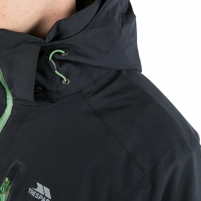 Kilkee Waterproof Ski Jacket Black Men Trespass Ski Jackets