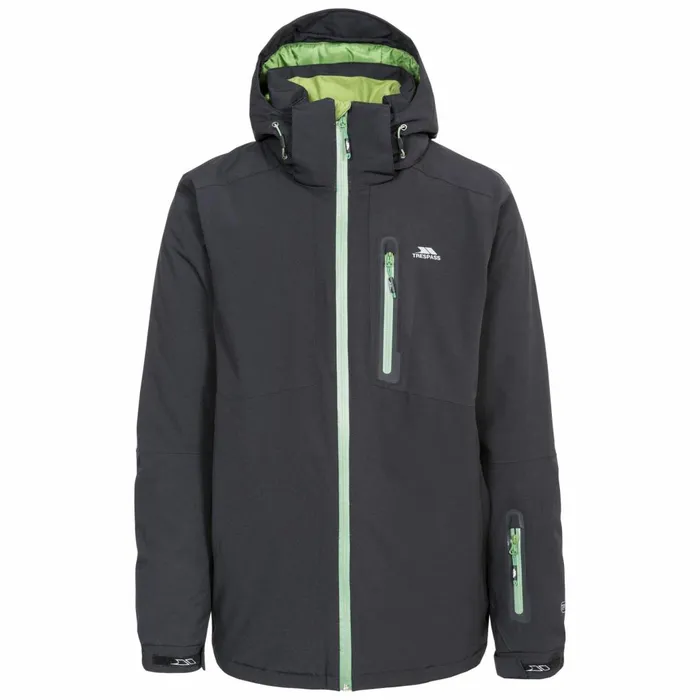 Kilkee Waterproof Ski Jacket Black Men Trespass Ski Jackets