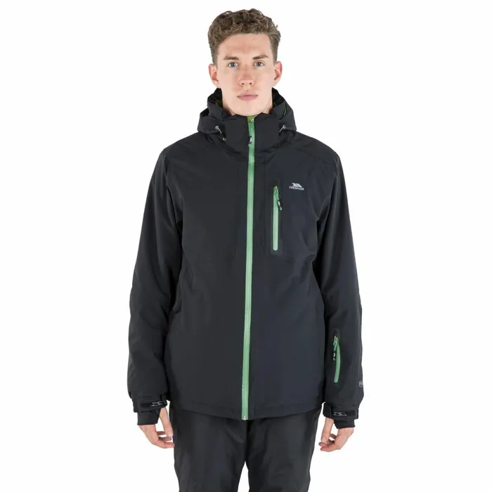 Kilkee Waterproof Ski Jacket Black Men Trespass Ski Jackets