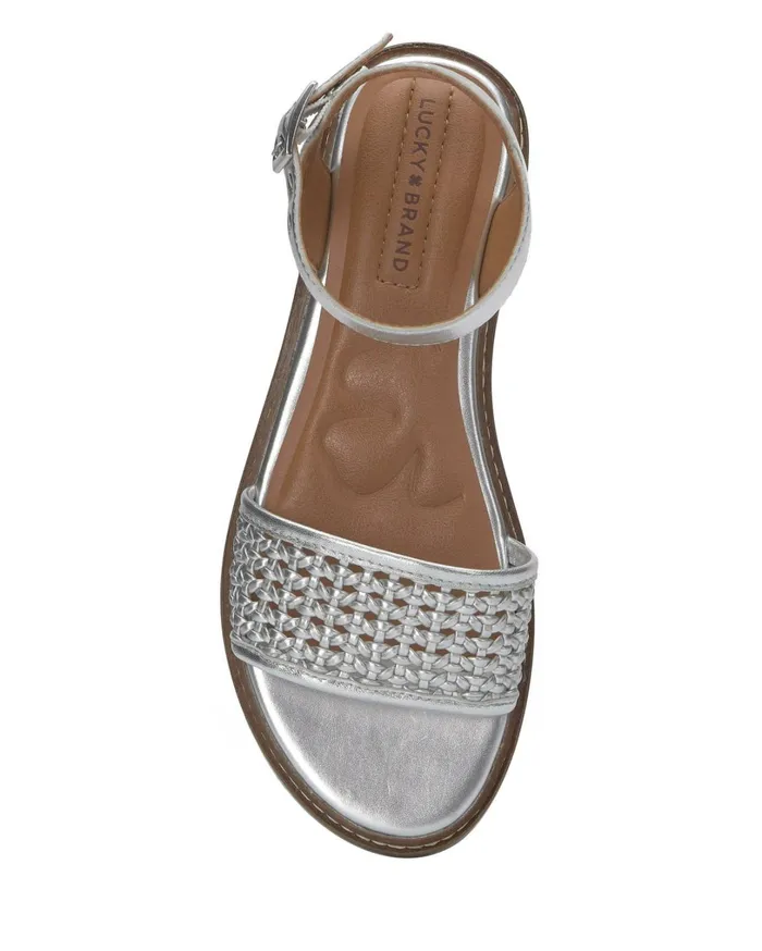 Kimaya Sandal Silver Women Lucky Brand Shoes