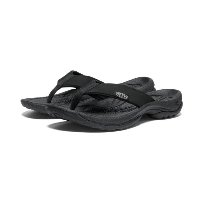 Kona Flip BlackVapor Leather FlipFlop Women KEEN Casual