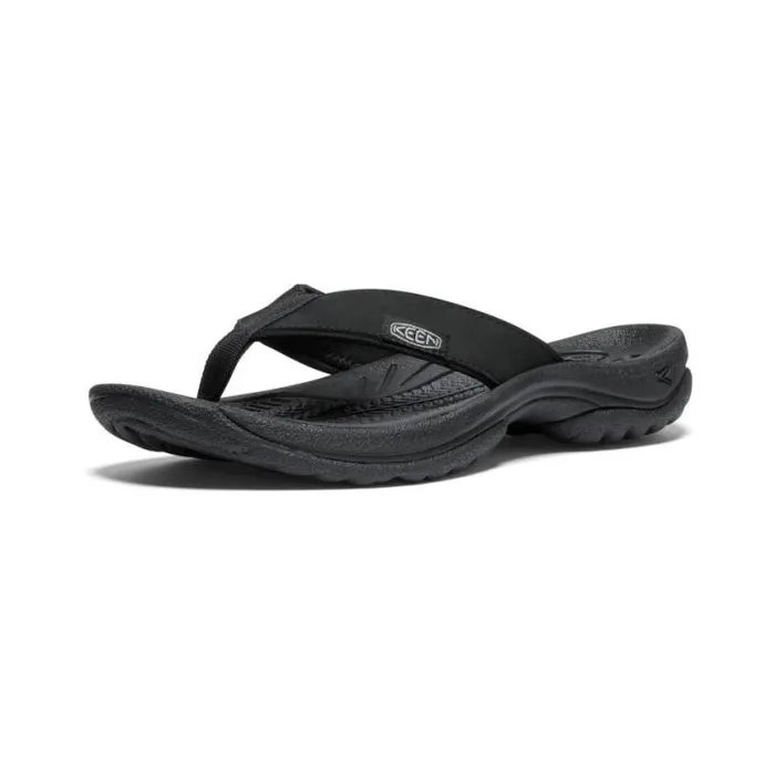 Kona Flip BlackVapor Leather FlipFlop Women KEEN Casual