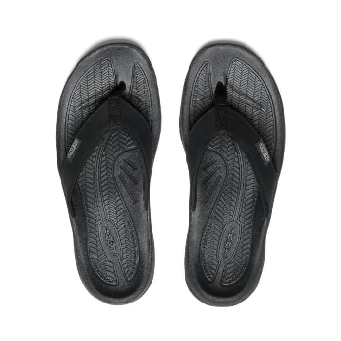Kona Flip BlackVapor Leather FlipFlop Women KEEN Casual