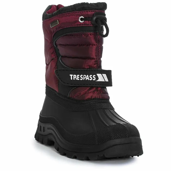 Kukun Youths039 Waterproof Snow Boots Red Kids Trespass Snow Boots