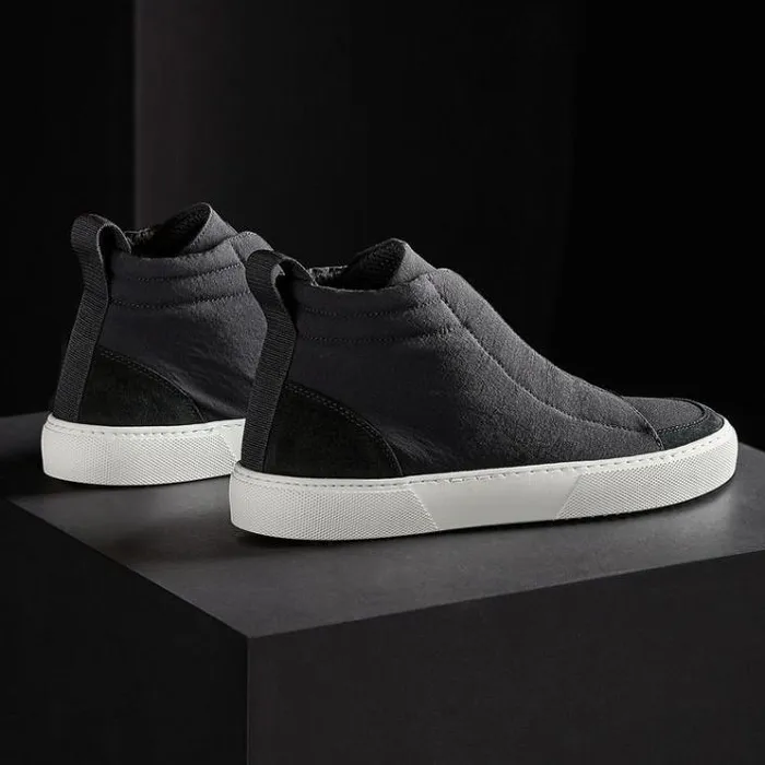 LaceUps Women James Perse Women039s Solstice High Top Skate Sneaker Blackblack