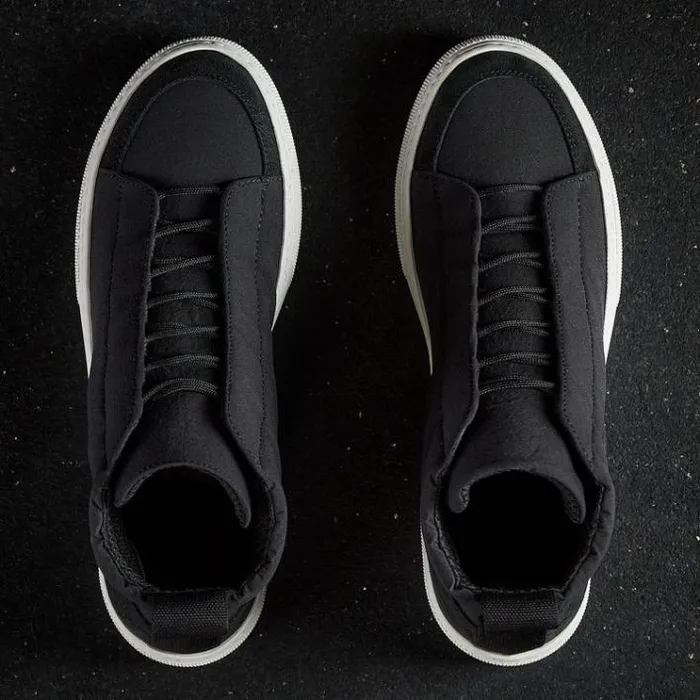 LaceUps Women James Perse Women039s Solstice High Top Skate Sneaker Blackblack