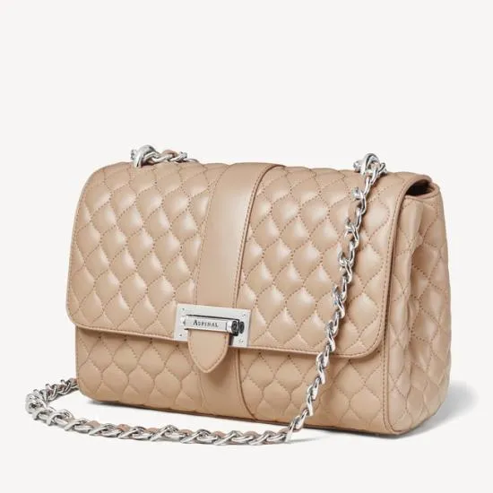 Large Lottie Bag Soft Taupe Nappa Women Aspinal Of London Shoulder
