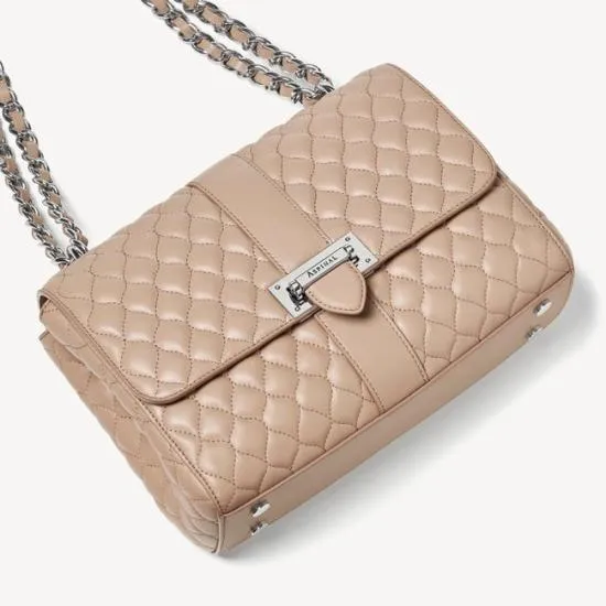 Large Lottie Bag Soft Taupe Nappa Women Aspinal Of London Shoulder