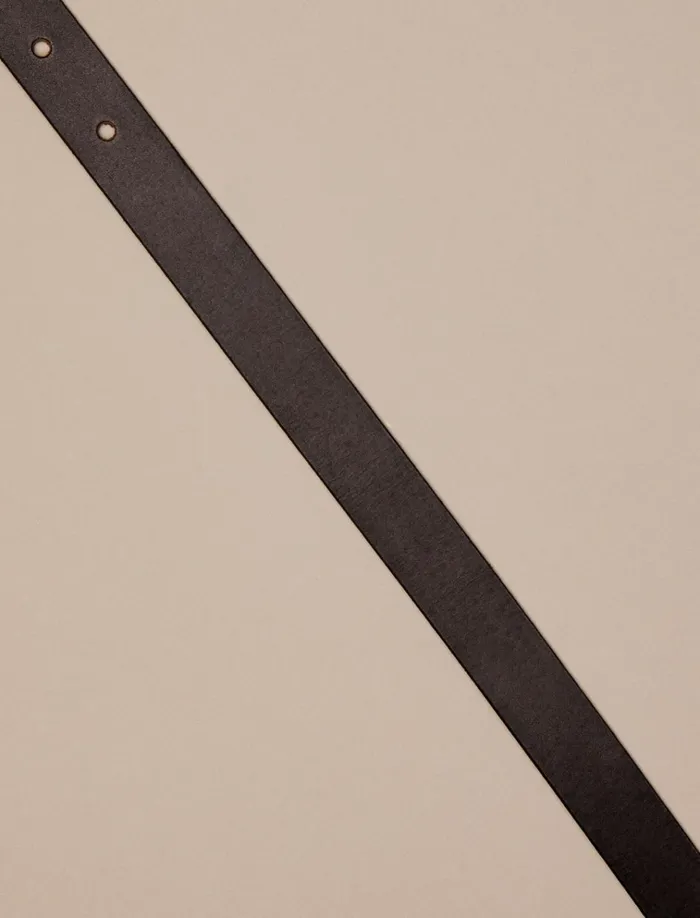 Leather Geometric Belt Black Women Lucky Brand Belts
