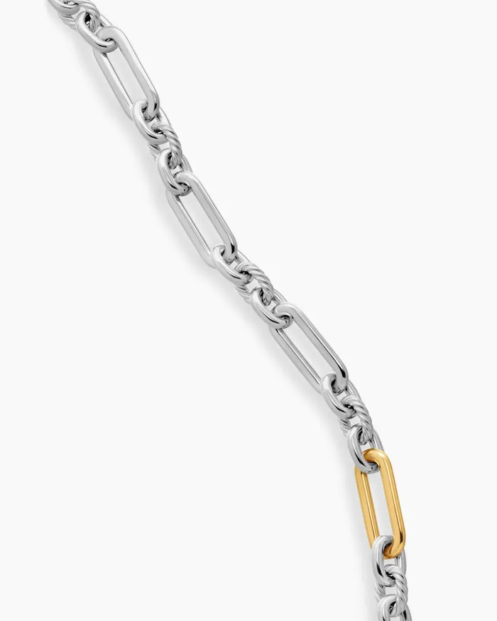 Lexington Chain Necklace In Sterling Silver With 18K Yellow Gold 98mm Women David Yurman Chain Lexington Chain Necklace In Sterling Silver With 18K Yellow Gold 98mm Women David Yurman Chain
