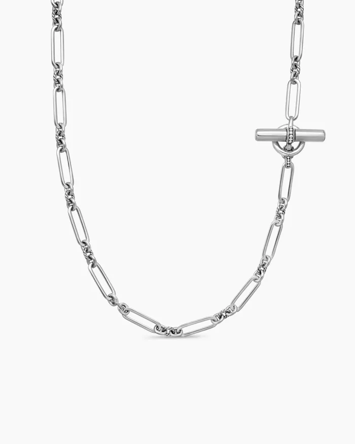 Lexington Y Chain Necklace In Sterling Silver With Diamonds 65mm Women David Yurman Chain