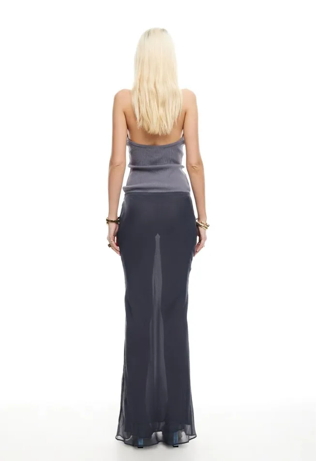 Lioness Fashion BRAT HALTER TOP Slate Women Tops
