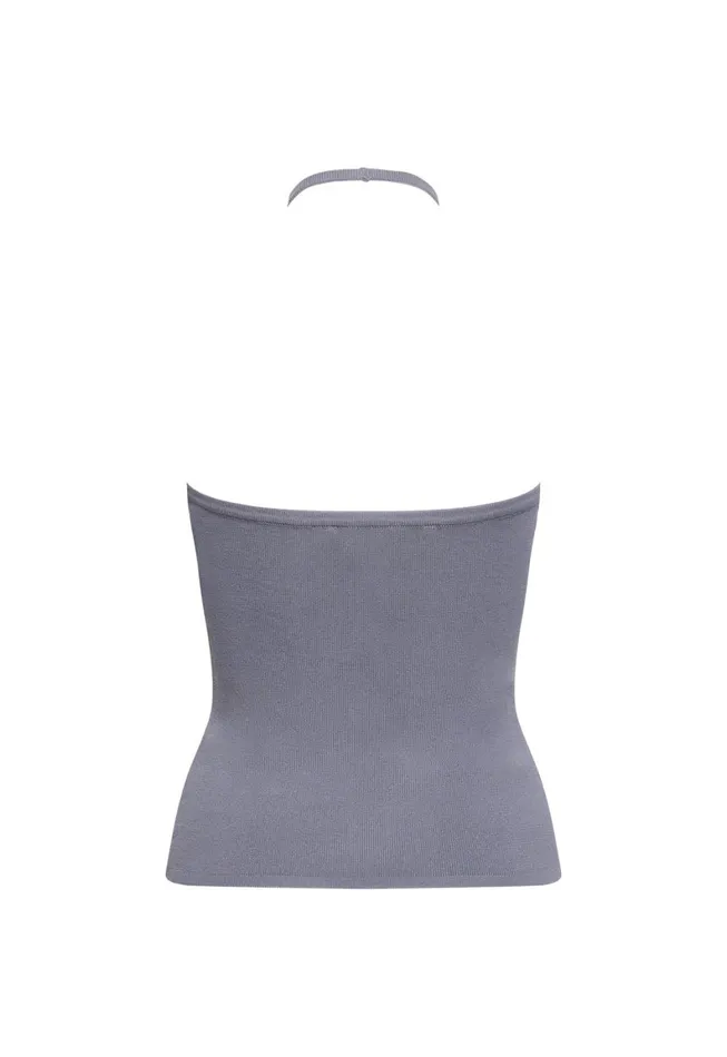 Lioness Fashion BRAT HALTER TOP Slate Women Tops