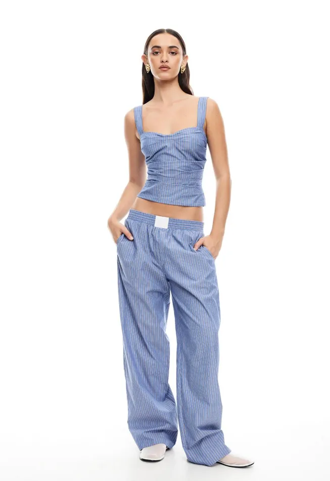 Lioness Fashion COBAIN PANT Navy Stripe Women Pants Lioness Fashion COBAIN PANT Navy Stripe Women Pants