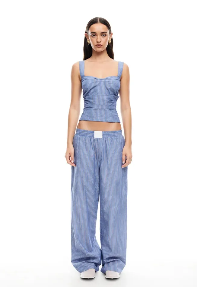 Lioness Fashion COBAIN PANT Navy Stripe Women Pants Lioness Fashion COBAIN PANT Navy Stripe Women Pants