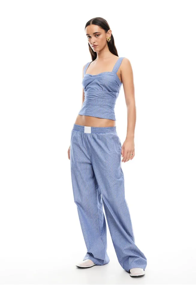Lioness Fashion COBAIN PANT Navy Stripe Women Pants Lioness Fashion COBAIN PANT Navy Stripe Women Pants