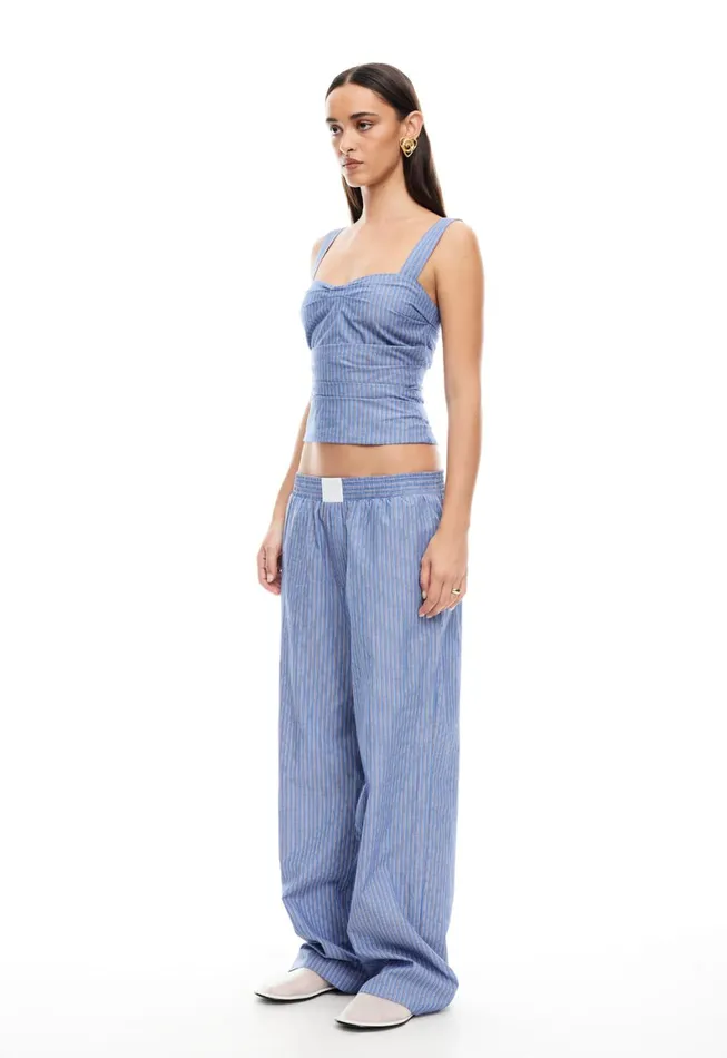 Lioness Fashion COBAIN PANT Navy Stripe Women Pants Lioness Fashion COBAIN PANT Navy Stripe Women Pants