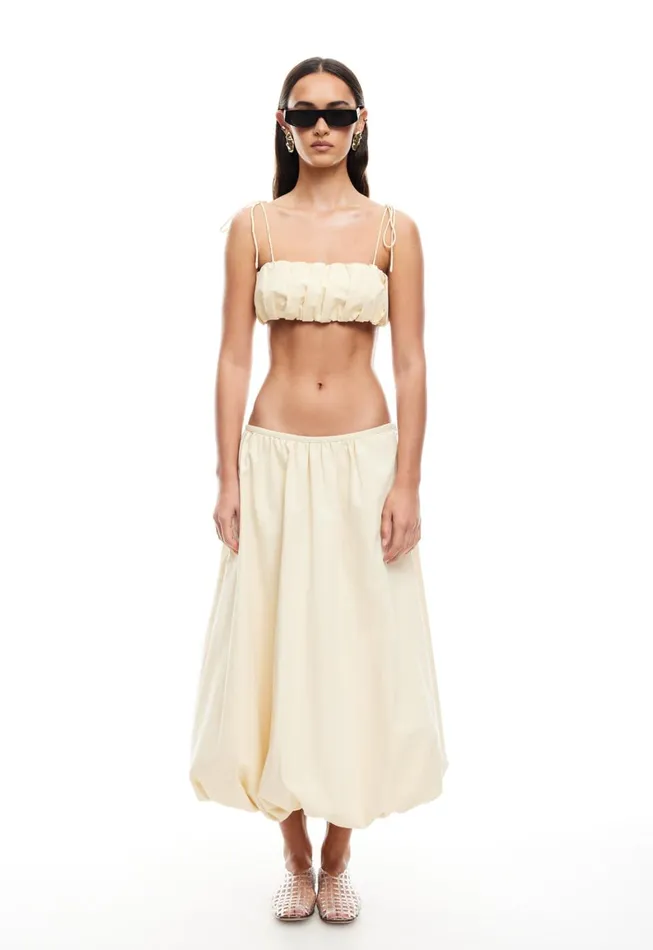 Lioness Fashion INTUITION BUBBLE TOP Cornsilk Women Tops